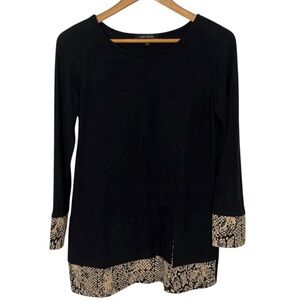 D1- Hailey 23 medium womens long sleeve black sweater size M
